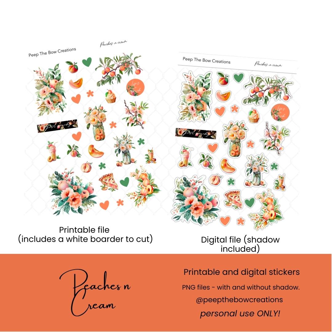 Peaches n Cream (Printable and Digital)