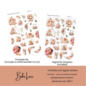Boho Love Deco (Printable and Digital)