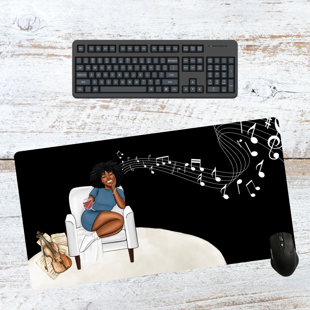 Music Notes Desk mouse pad