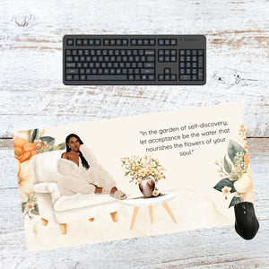 Self Acceptance Desk mouse pad