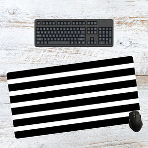 Mono Striped Desk mouse pad