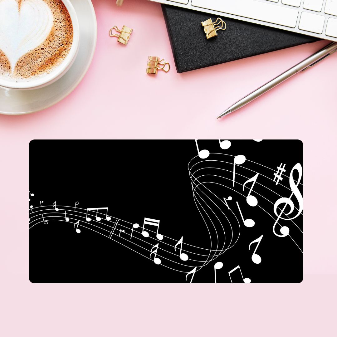 Music Notes 2 Desk mouse pad