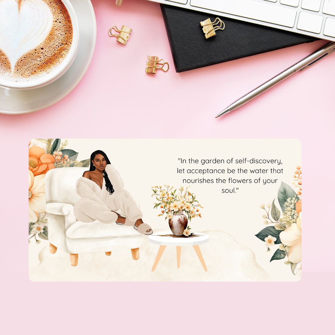 Self Acceptance Desk mouse pad