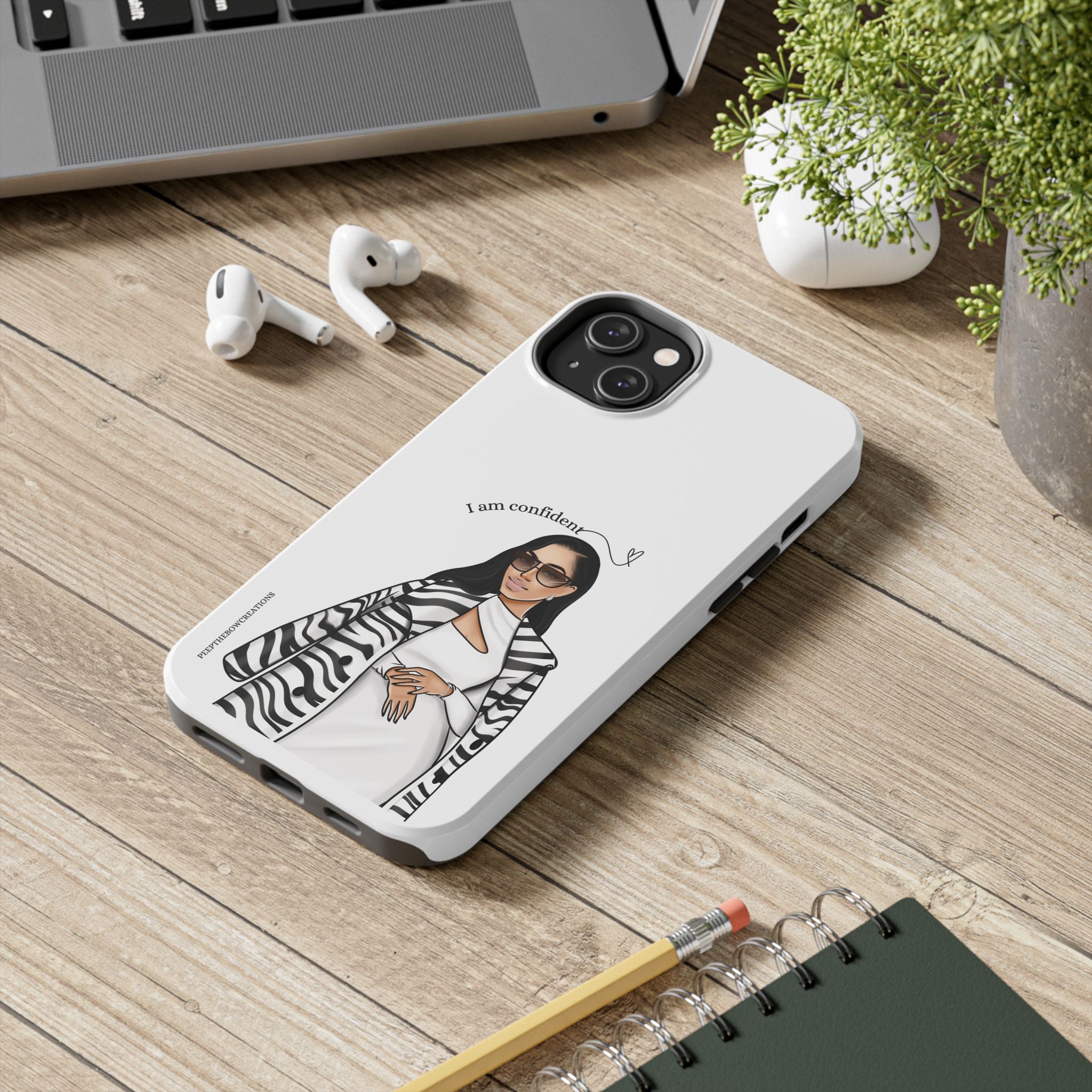 I am confident vanilla Tough Phone Cases