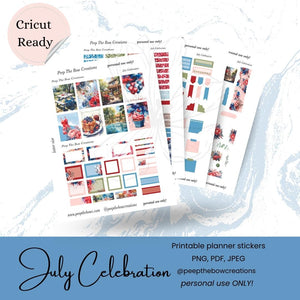 July Celebration Sticker kit DSP-33