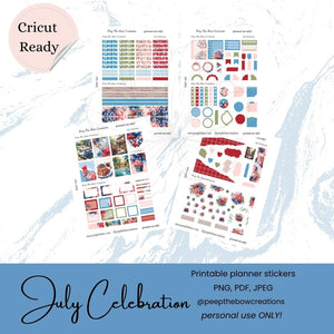 July Celebration Sticker kit DSP-33