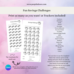 Fun Savings Trackers on demand!