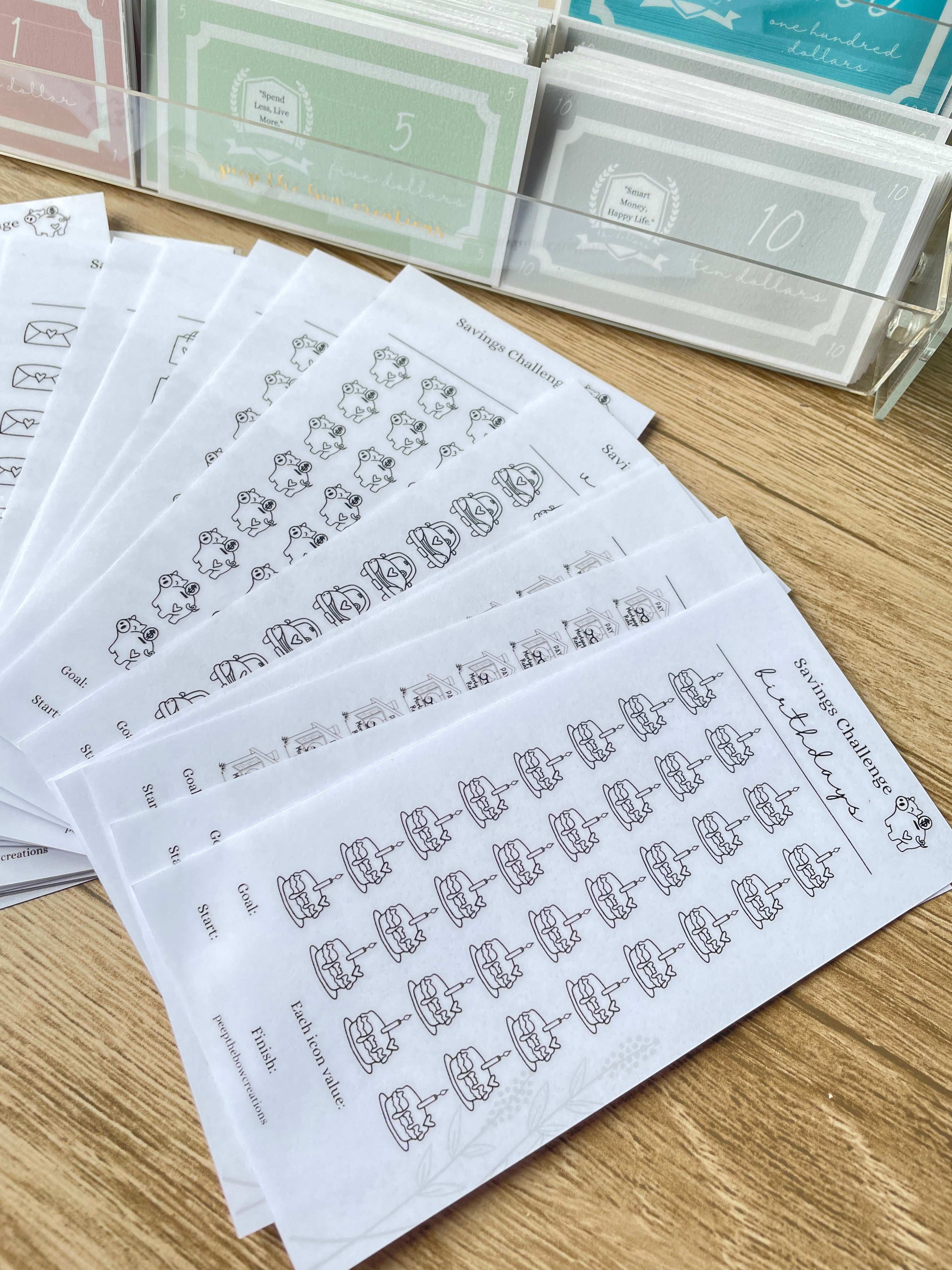 Fun Savings Trackers on demand!