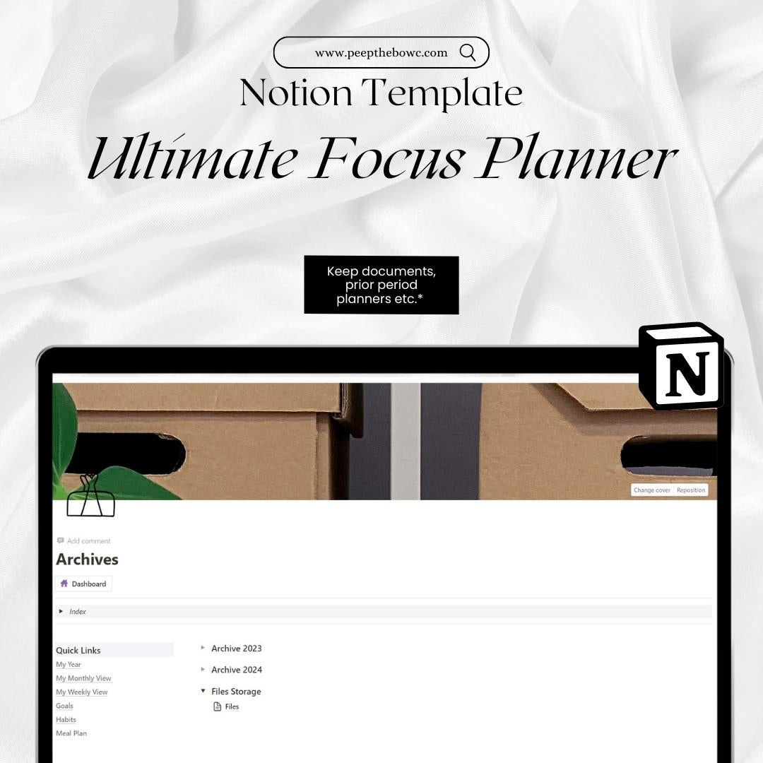 Notion Ultimate Focus Planner