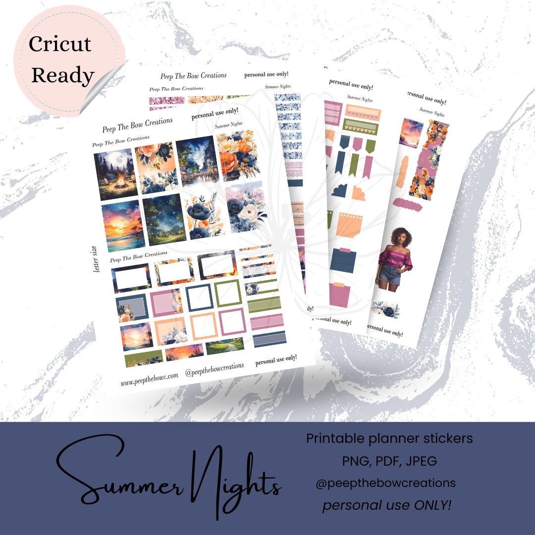 Summer Nights Sticker kit DSP-36