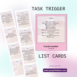 Task Trigger list cards - Digital