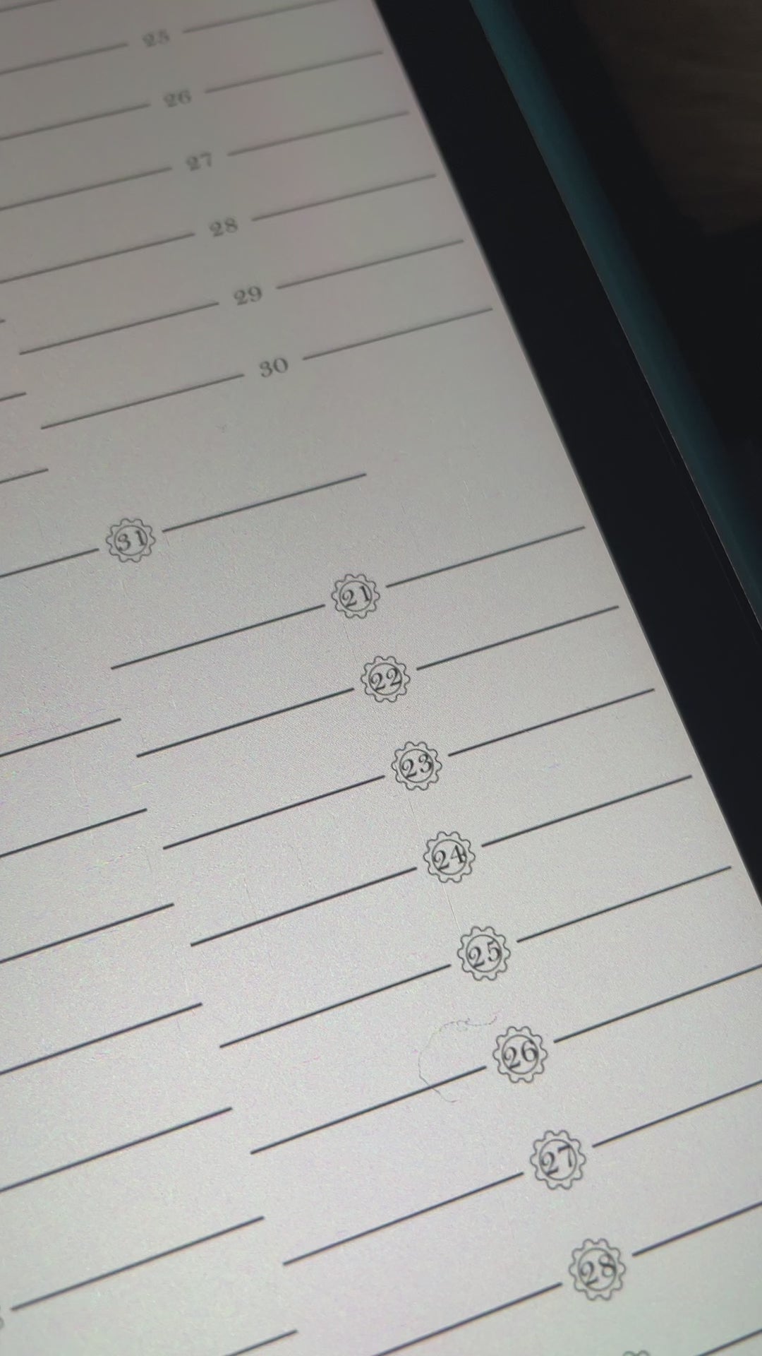 Date Dot Headers