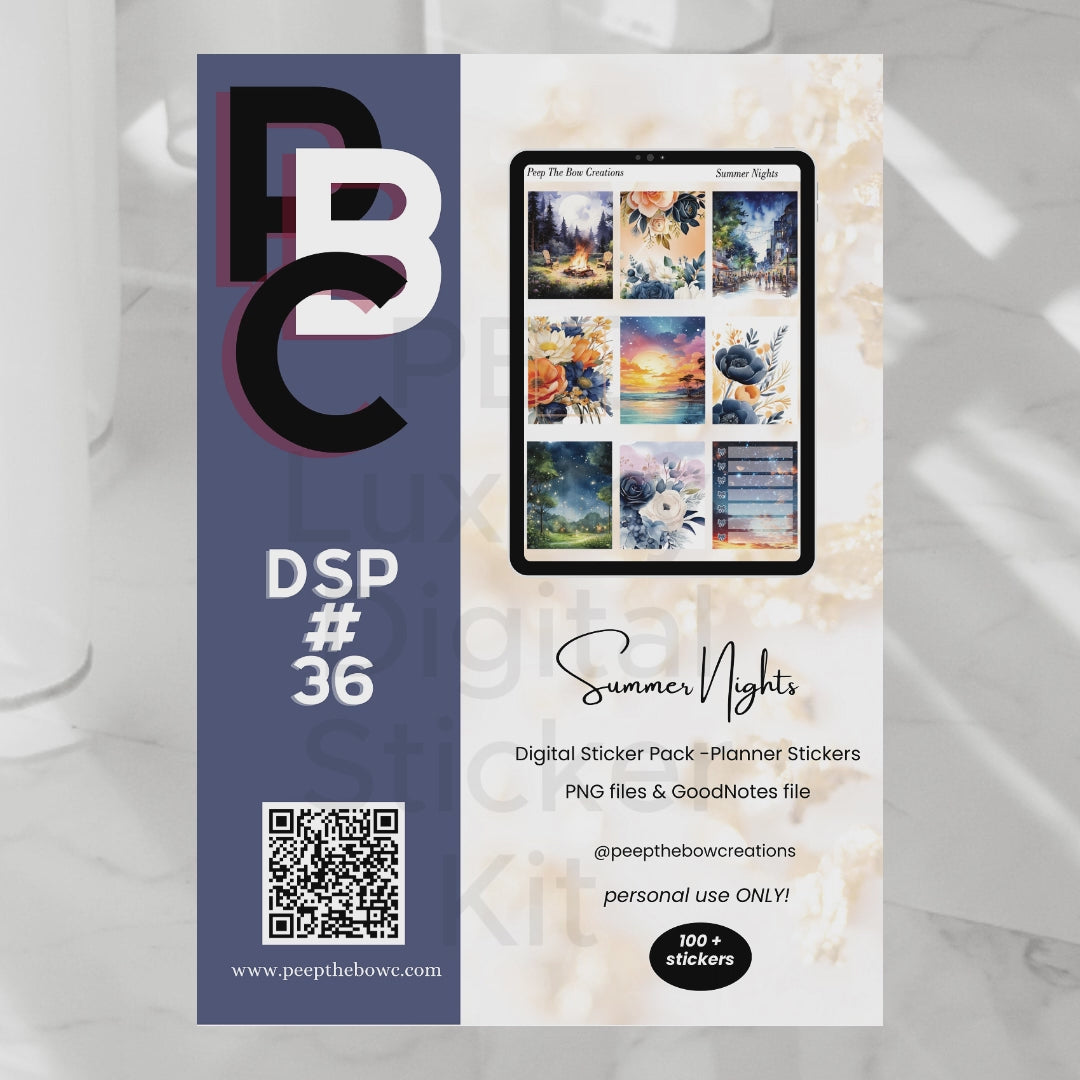Summer Nights Sticker kit DSP-36