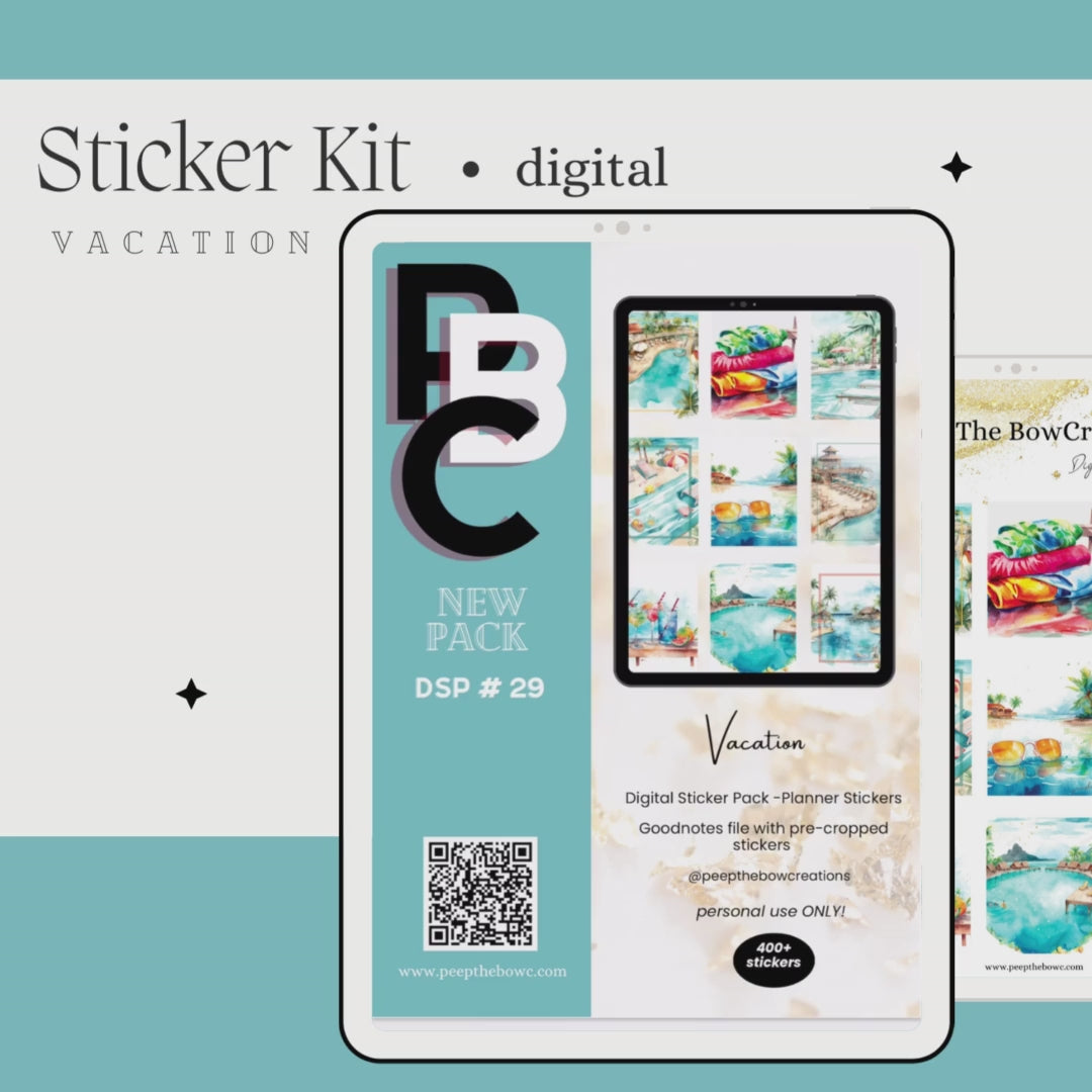 Vacation Sticker kit DSP-29