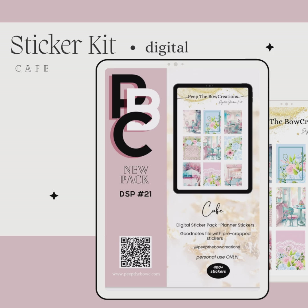 Cafe Stickers DSP-21