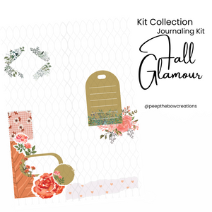 Fall Glamour Printable Journaling Sticker Kit
