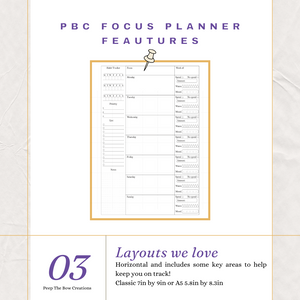 Spring Garden Focus Planner