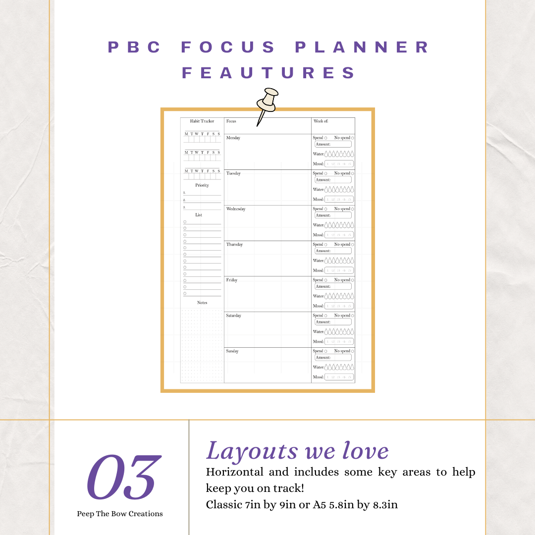 Connect Focus Planner