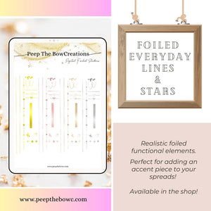 Foiled Everyday lines and headers