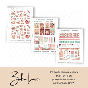 Boho Love Stickers DSP-23
