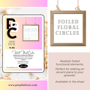 Foiled Floral Circles