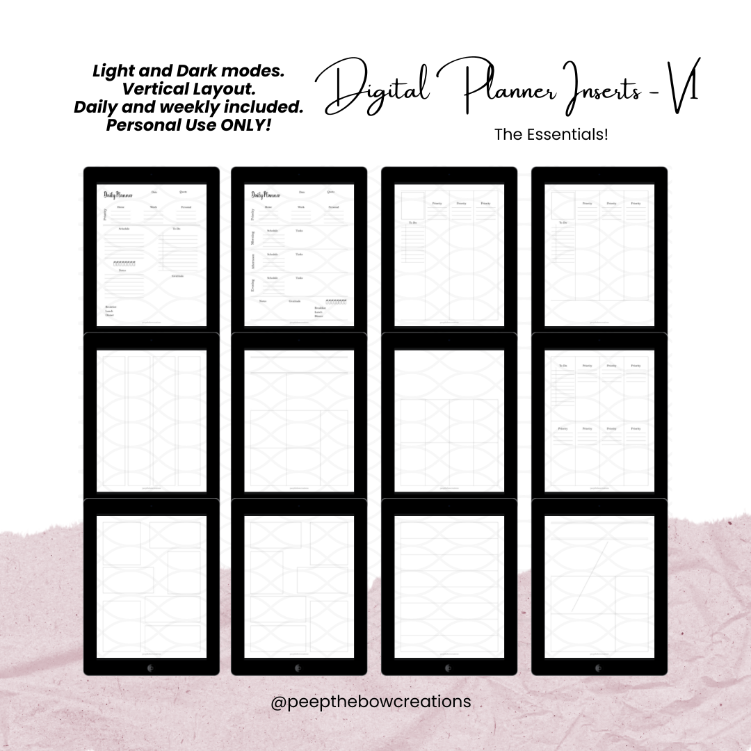 Digital Planner Inserts V1