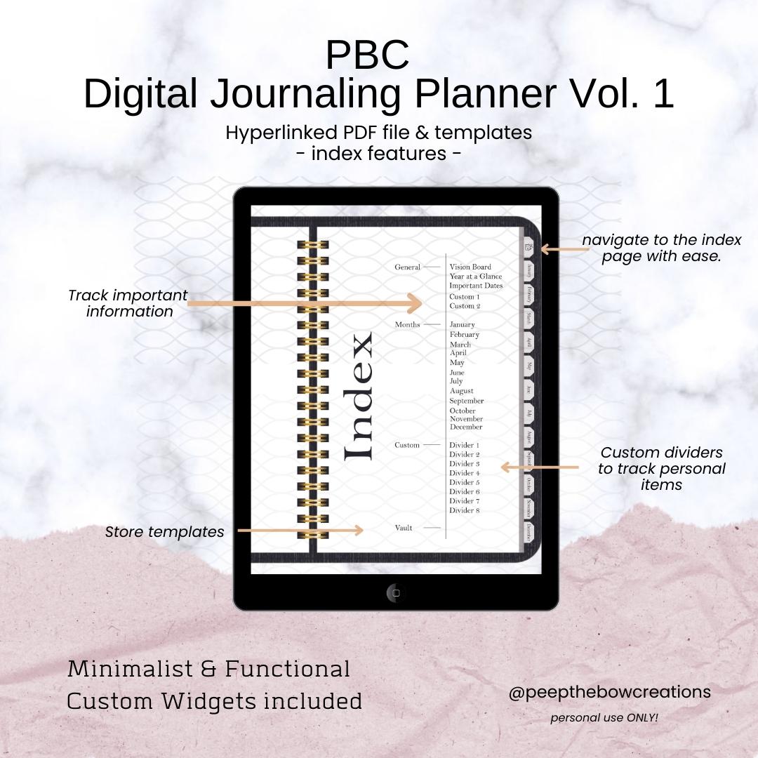 PBC Journaling Digital Planner V1