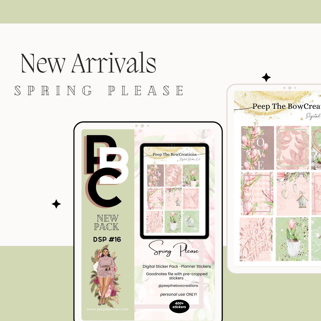 Spring Please Stickers DSP-16