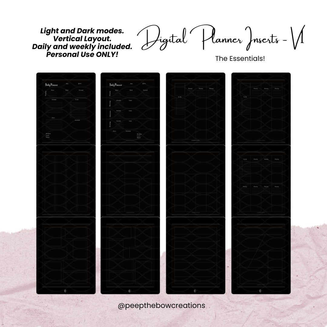 Digital Planner Inserts V1