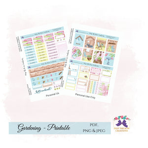 Gardening Sticker Kit - PRINTABLE