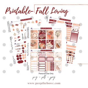 Fall Loving - PRINTABLE