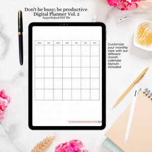 Don't by busy; be productive Digital Planner Vol. 2