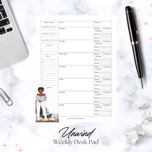 Weekly Desk Planners