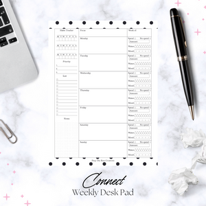 Weekly Desk Planners
