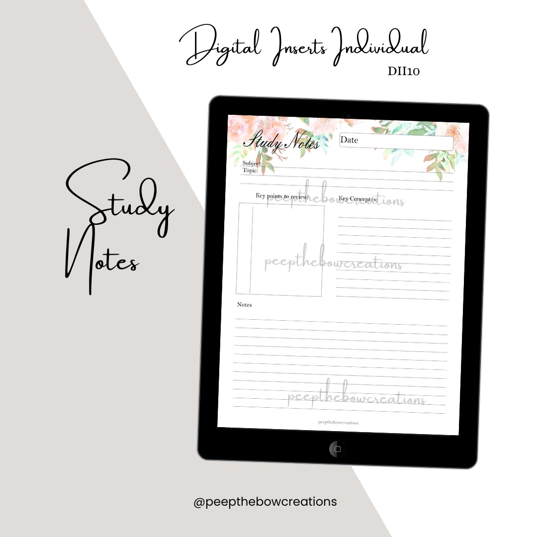 DII10 - Study Notes (Digital Inserts Individual)