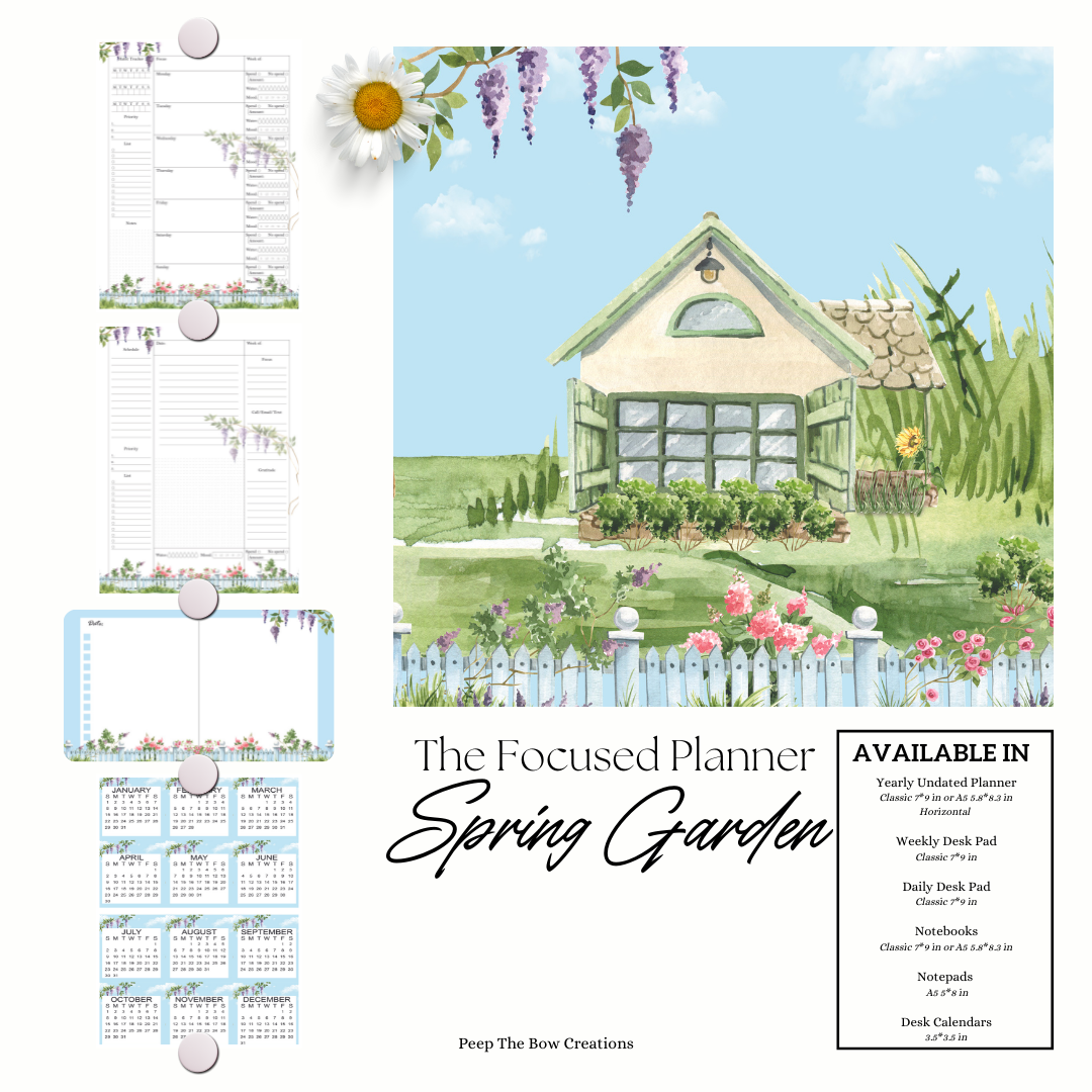 Spring Garden Focus Planner