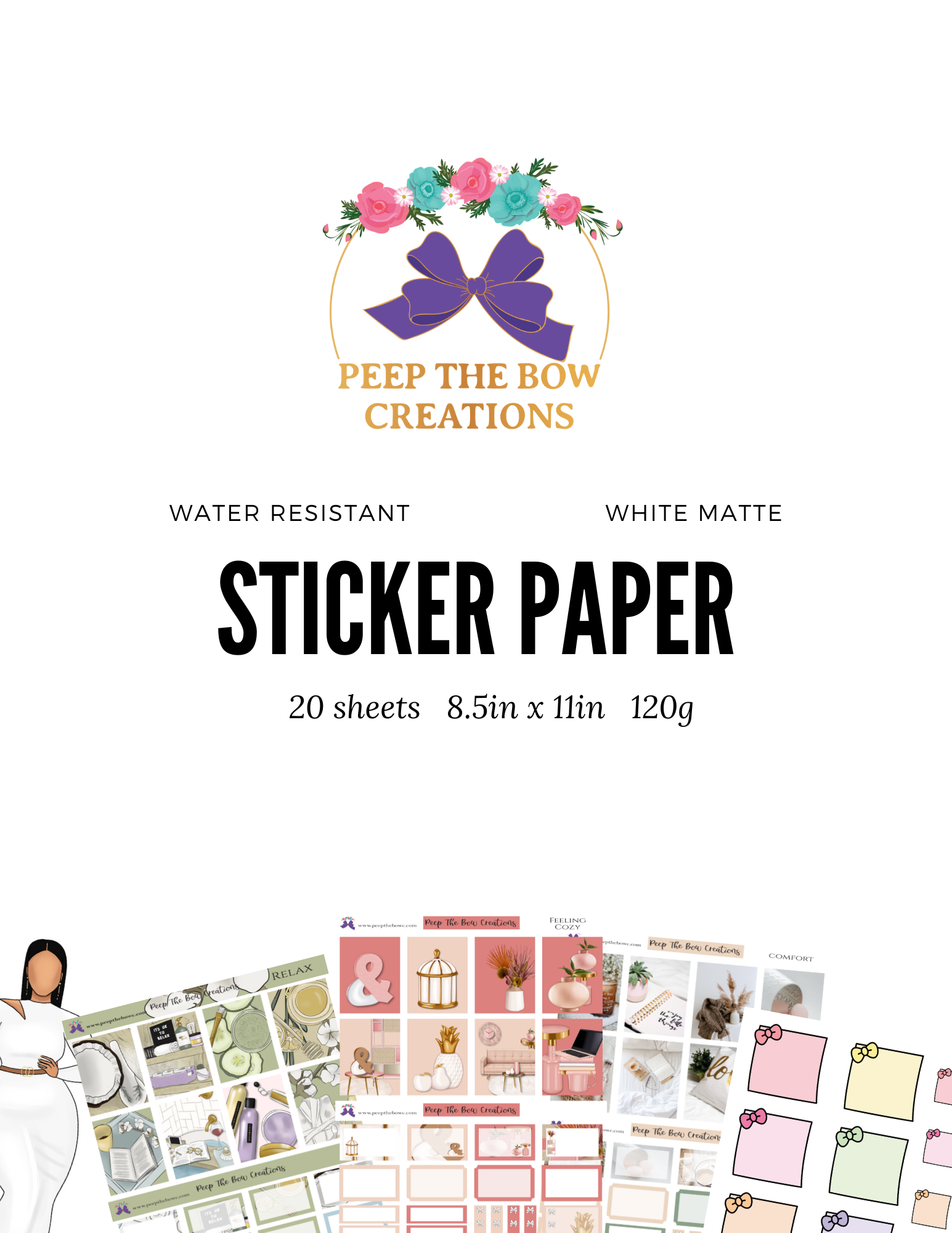 Sticker Paper- Weather Resistant!!!