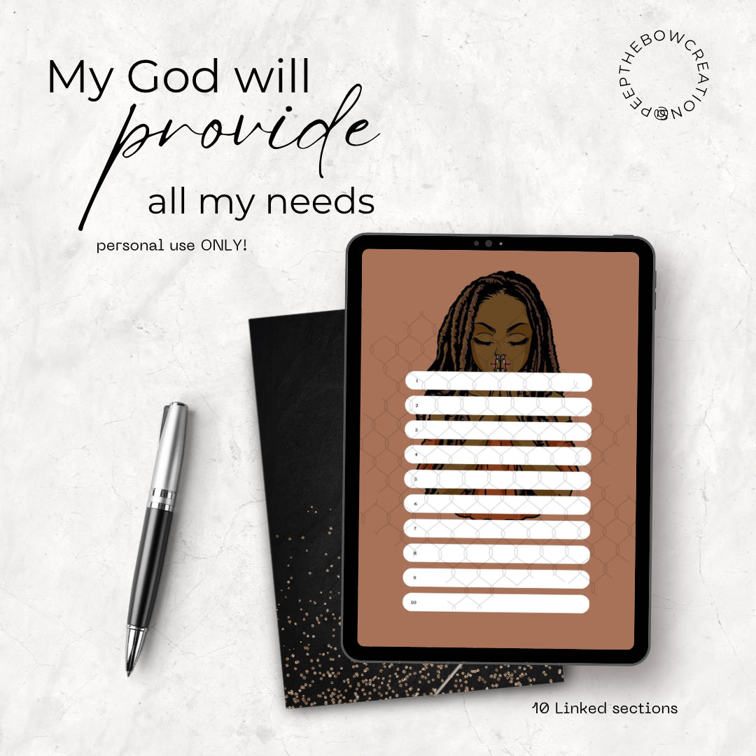My God Will Provide Notebook