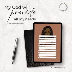 My God Will Provide Notebook