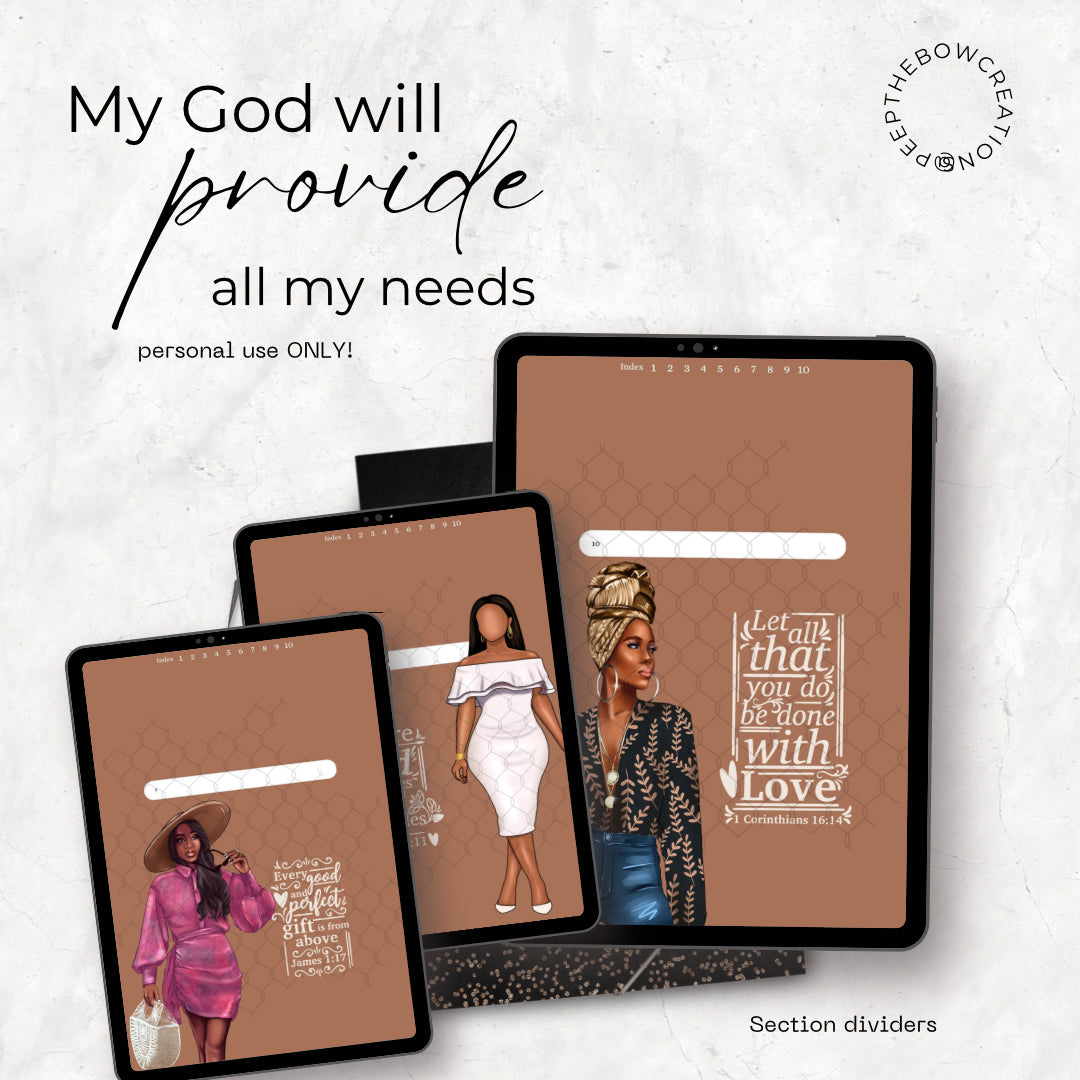 My God Will Provide Notebook